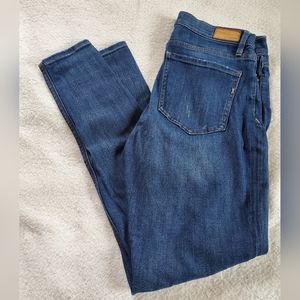 Express Mid Rise Distressed Leggings, Sz 10L